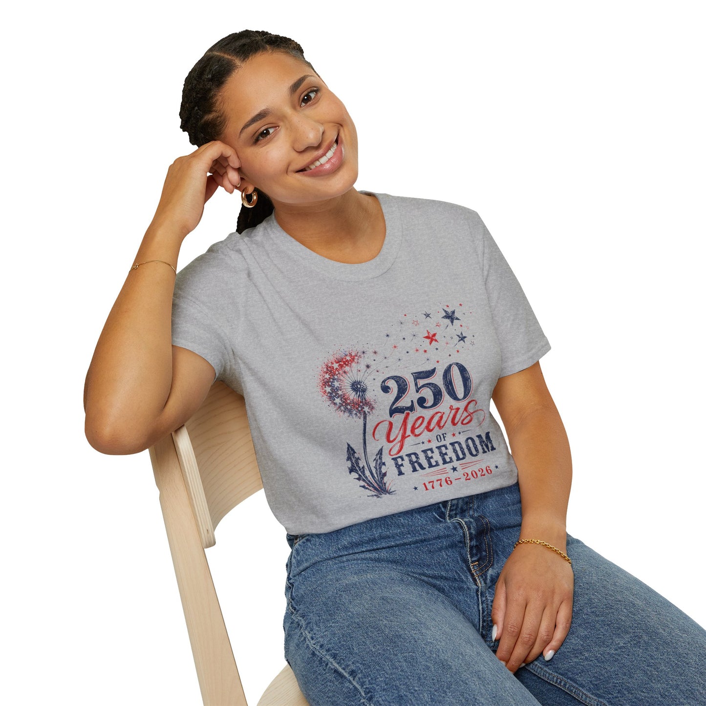 250 Years of Freedom T-Shirt — Patriotic 1776–2026 Celebration Tee