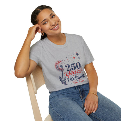 250 Years of Freedom T-Shirt — Patriotic 1776–2026 Celebration Tee