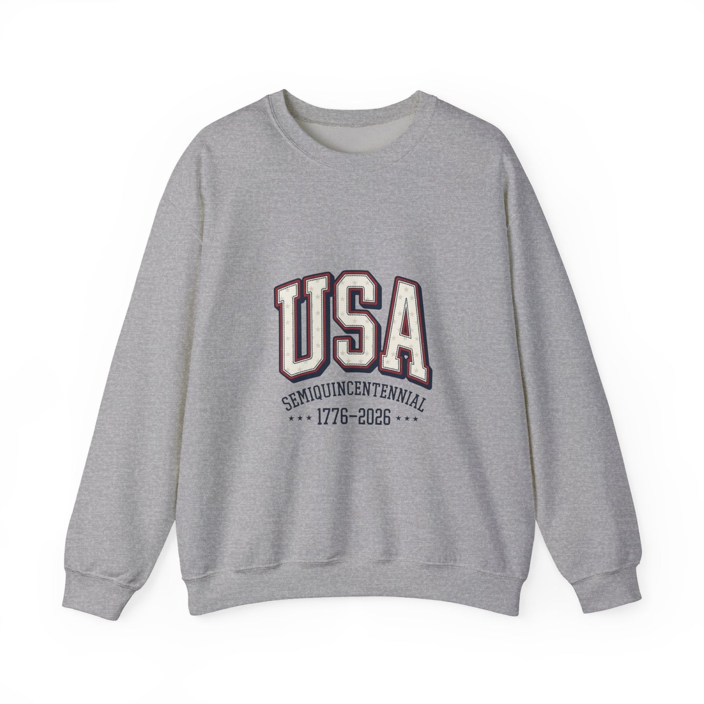 USA 1776-2026 Semiquincentennial Crewneck Sweatshirt | 250th 4th of July