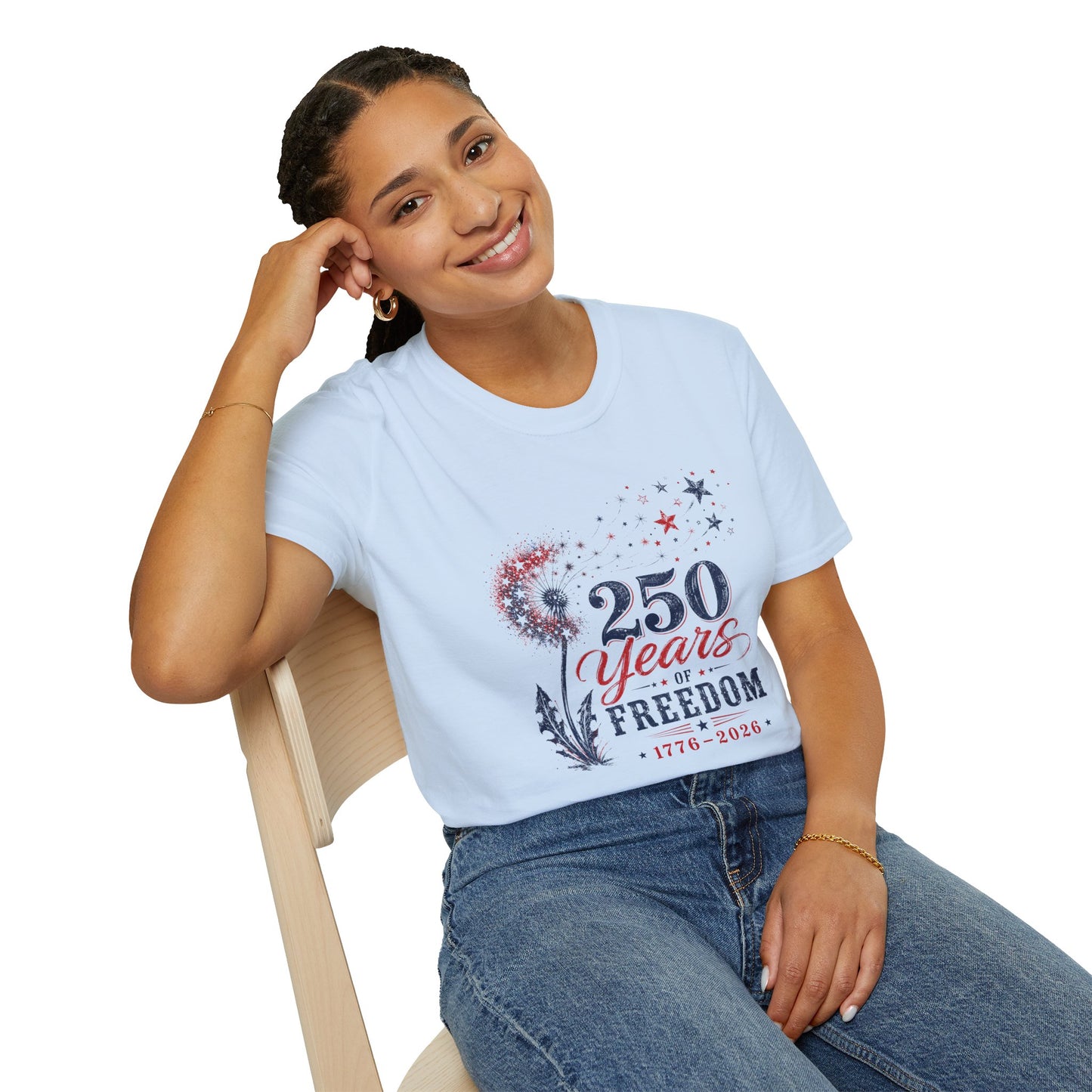250 Years of Freedom T-Shirt — Patriotic 1776–2026 Celebration Tee