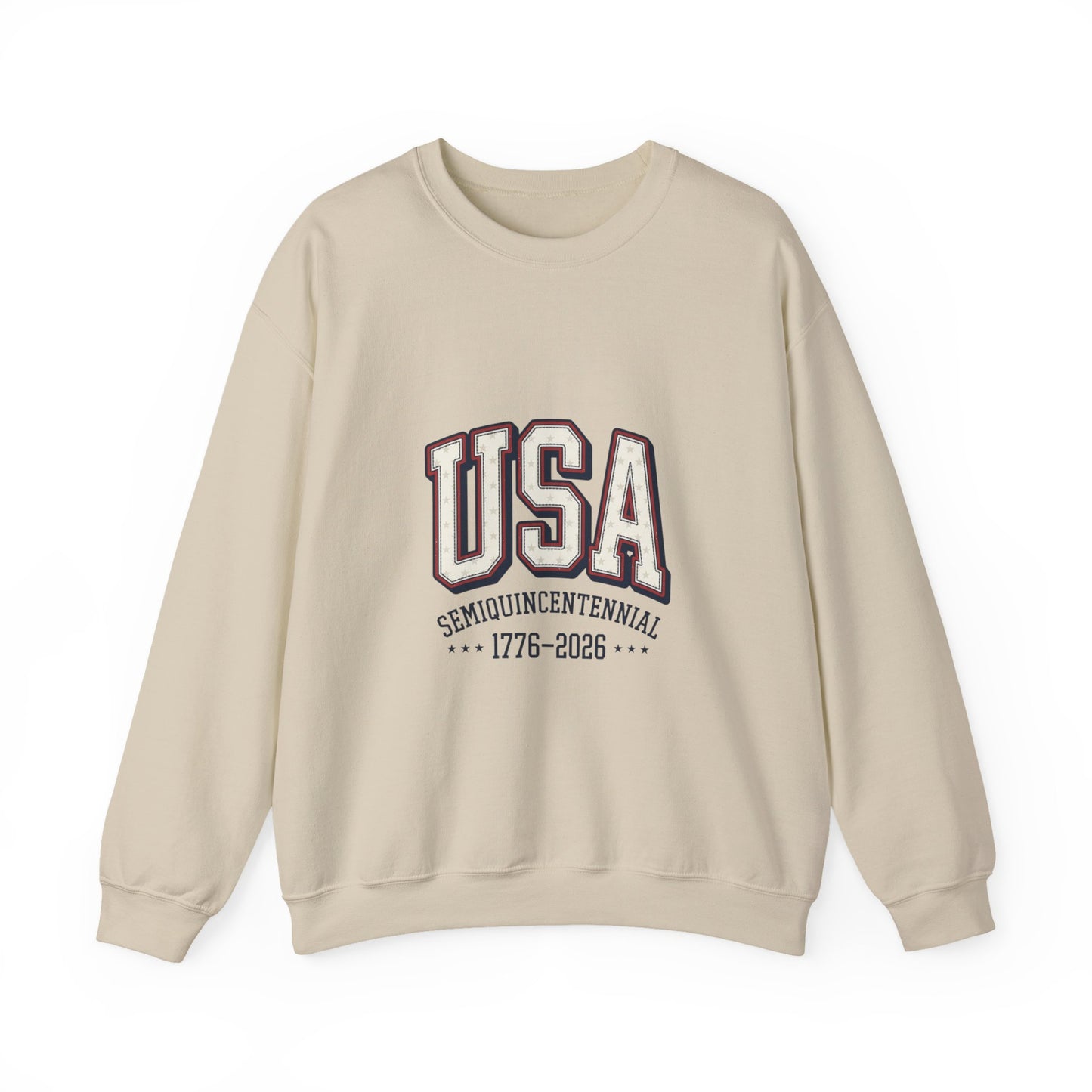 USA 1776-2026 Semiquincentennial Crewneck Sweatshirt | 250th 4th of July