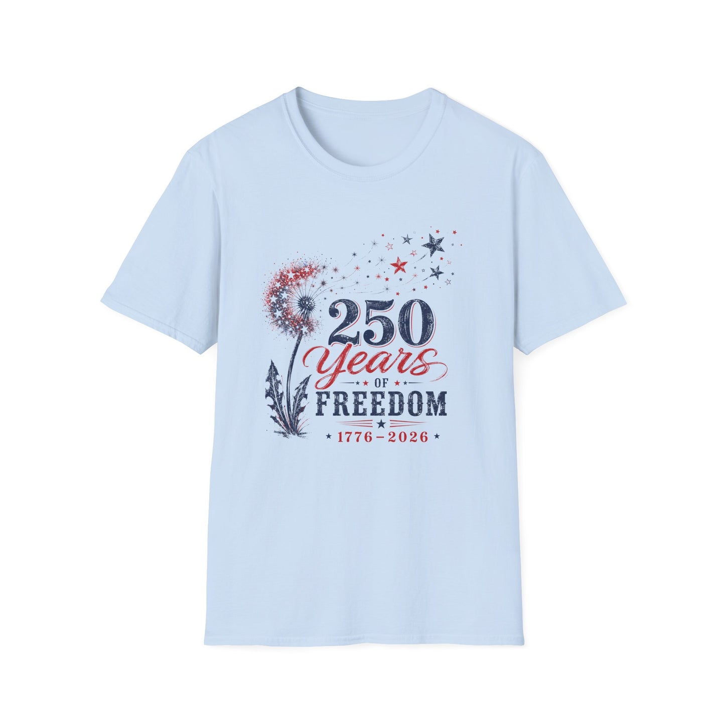 250 Years of Freedom T-Shirt — Patriotic 1776–2026 Celebration Tee