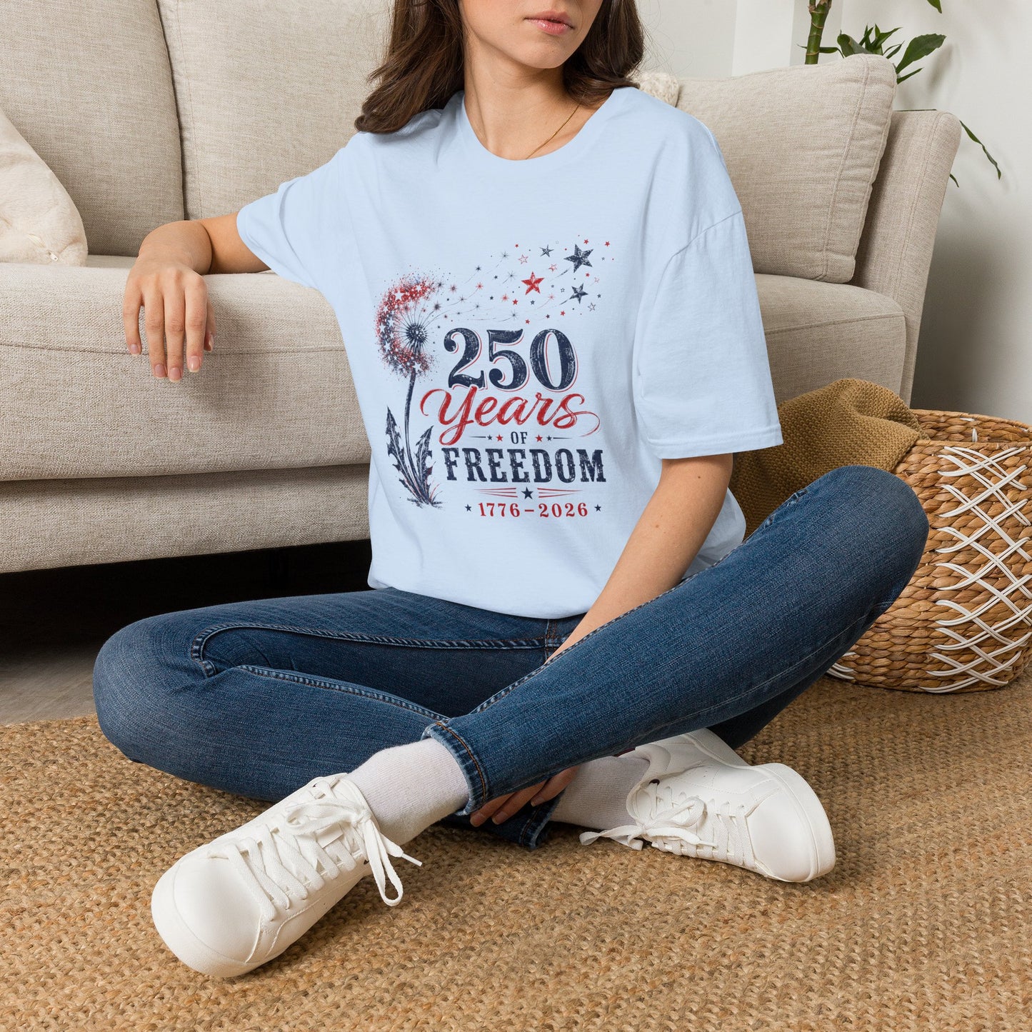 250 Years of Freedom T-Shirt — Patriotic 1776–2026 Celebration Tee