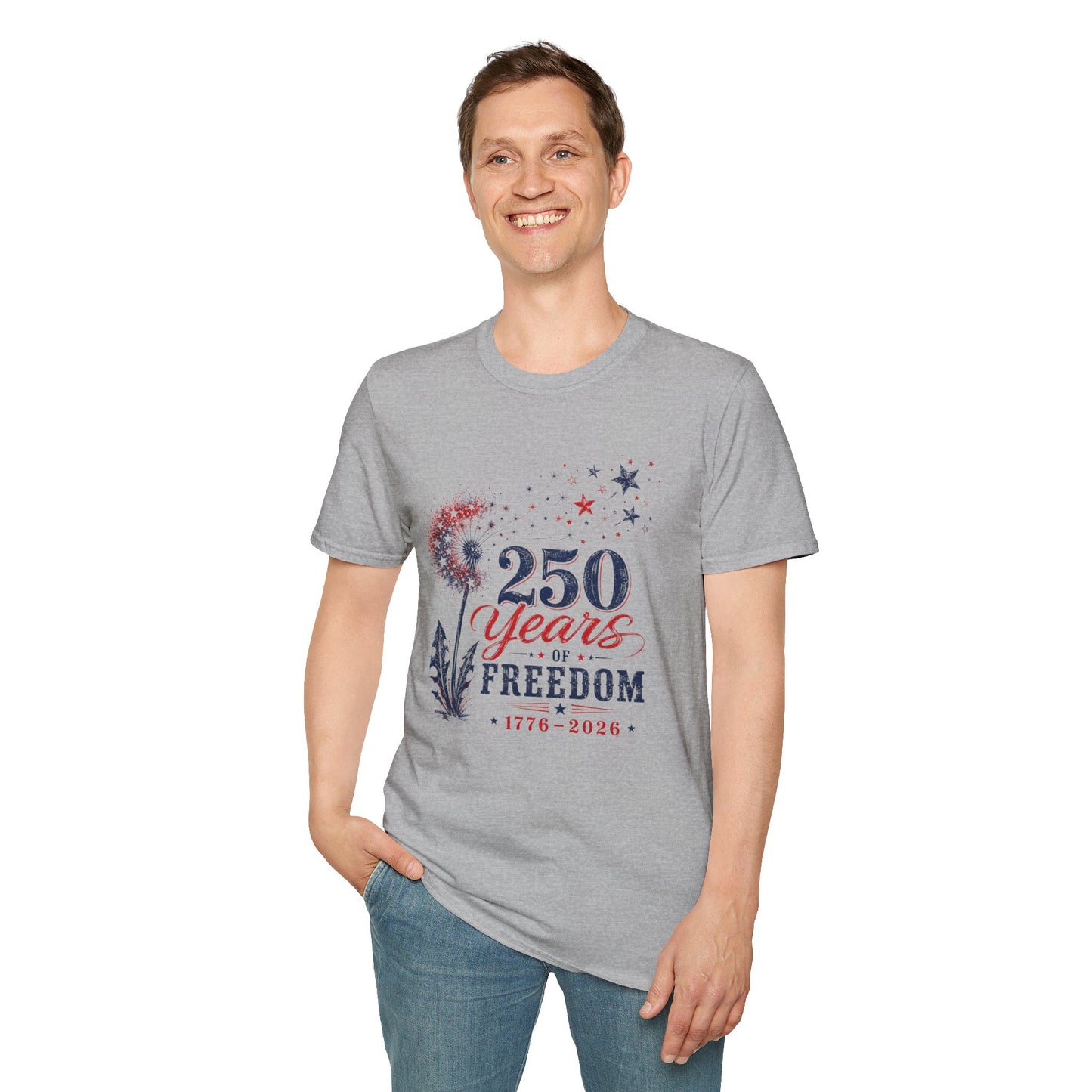 250 Years of Freedom T-Shirt — Patriotic 1776–2026 Celebration Tee