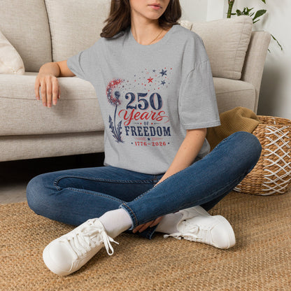250 Years of Freedom T-Shirt — Patriotic 1776–2026 Celebration Tee